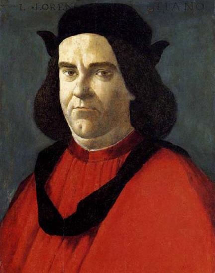 BOTTICELLI, Sandro Portrait of Lorenzo di Ser Piero Lorenzi oil painting image